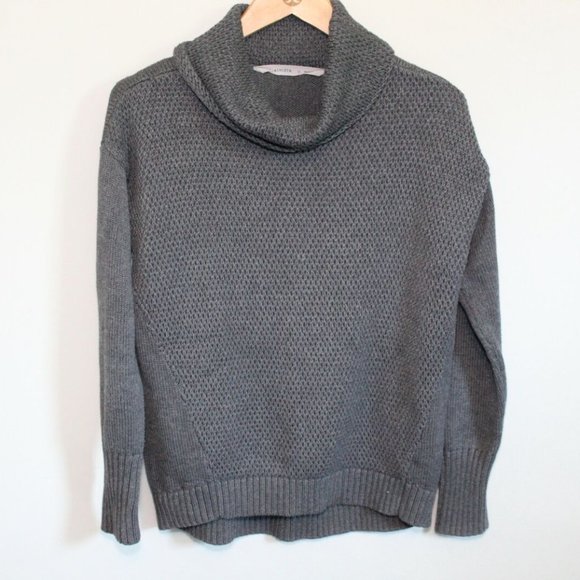 Athleta Breckenridge Knit Sweater Charcoal H11140 - Picture 2 of 5